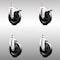 Service Caster 5 Inch 316SS Soft Rubber Swivel 1/2 Inch Threaded Stem Caster Lock Brake SCC, 2PK SCC-SS316TSTTL20S514-SRS-121315-2-S2 - alternate 1